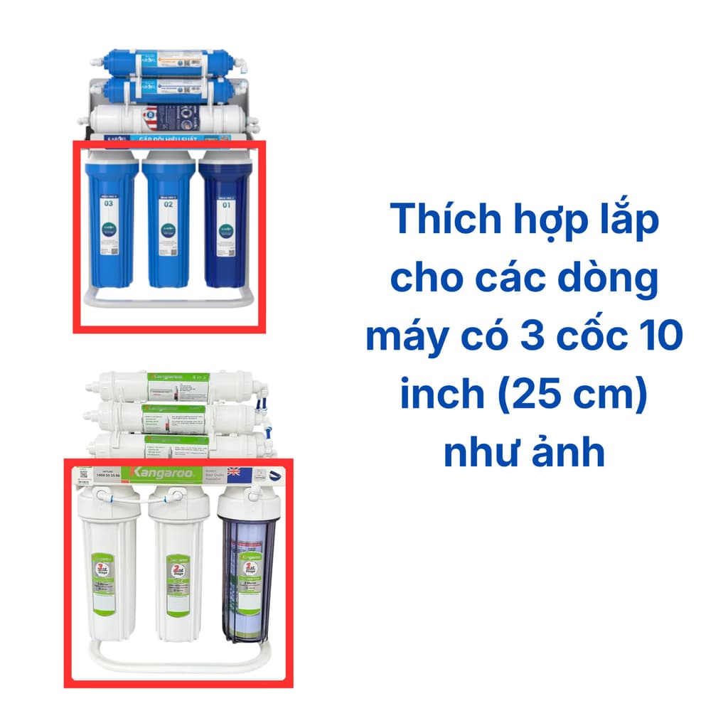 Combo 3 lõi lọc thô 123 Karofi