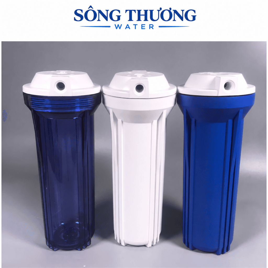 Cốc lọc 10 inch trong, đục – ren 13 và ren 21