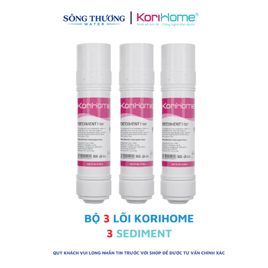 Combo 3 lõi lọc Sediment Korihome - ảnh 1