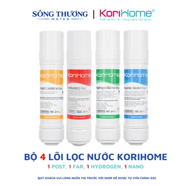 Combo 4 lõi chức năng Korihome: Post Cacbon, FAR Infrared , Hydrogen Alkaline, Nano Silver - ảnh 1
