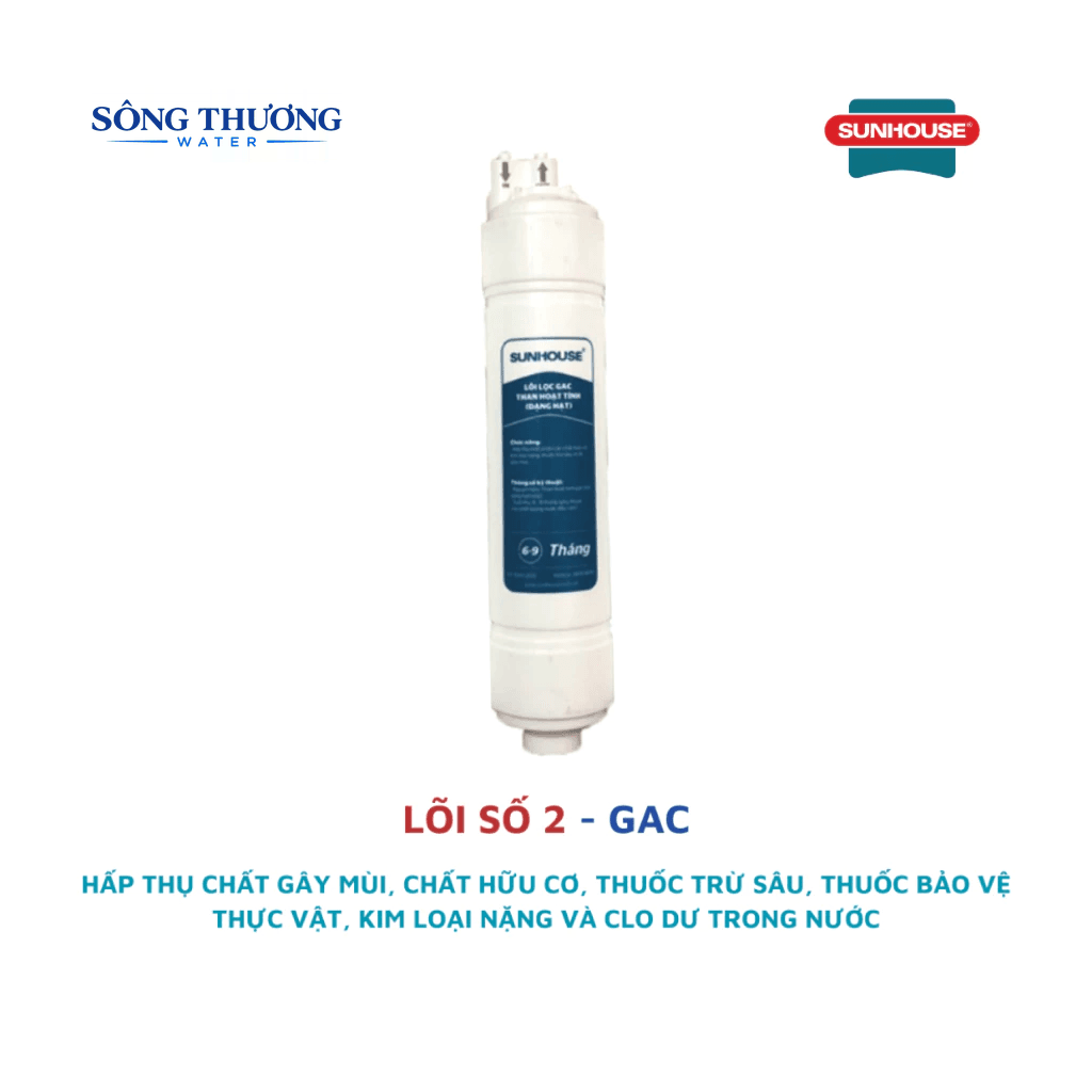 Bộ 3 lõi lọc thô đúc cắm nhanh dùng cho cây nước nóng lạnh Sunhouse model SHA76214CK-S - ảnh 7