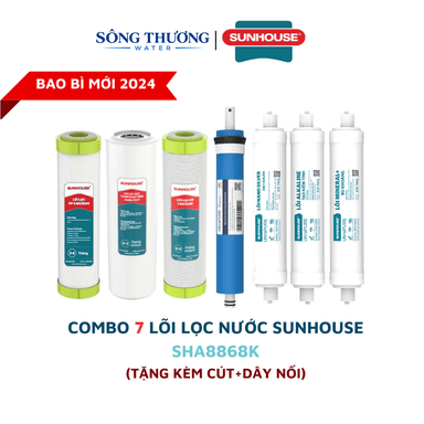 Combo 7 lõi lọc nước chính hãng cho model máy SUNHOUSE SHA8868K (123RONAM) - ảnh 1