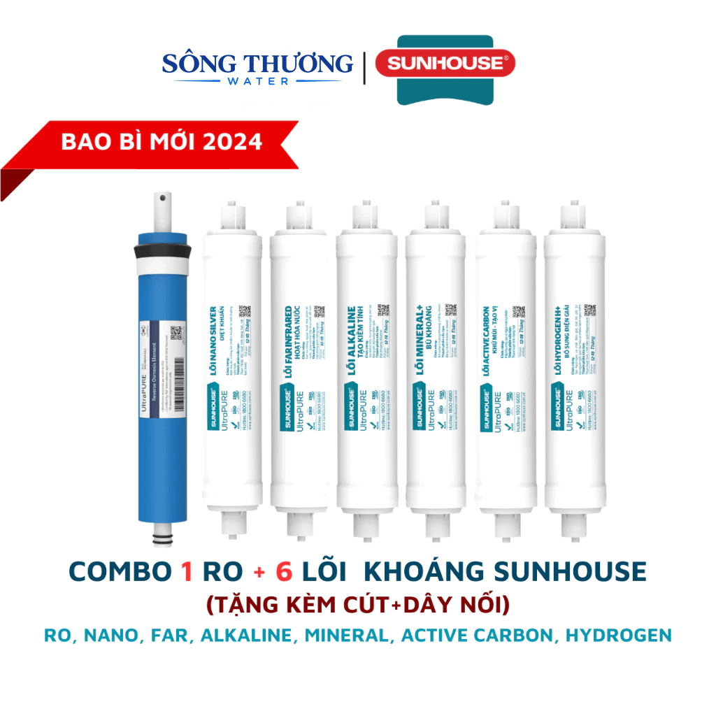Combo 10 lõi lọc nước cho máy Hydrogen Sha76218ck ;sha8851k ; sha76216ck; sha76219ck; sha88115kv.... lắp được cho máy RO - ảnh 7