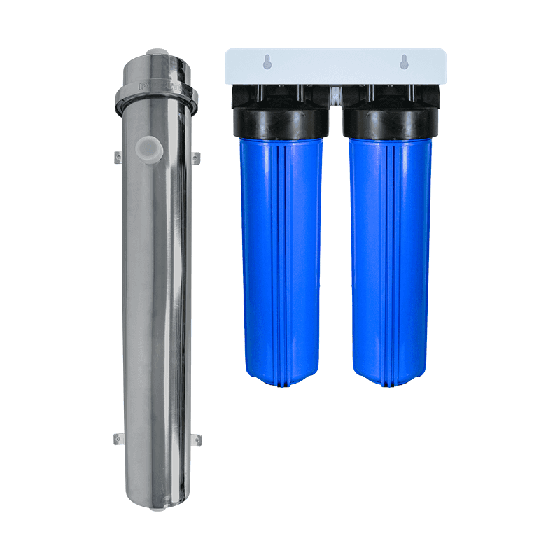 Combo lọc tổng đầu nguồn 3 cấp UF5000 + 2 cốc (PP5+Cation) - ảnh 2