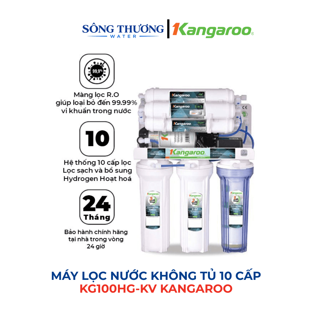Máy lọc nước Kangaroo Hydrogen KG100HG không vỏ - ảnh 1