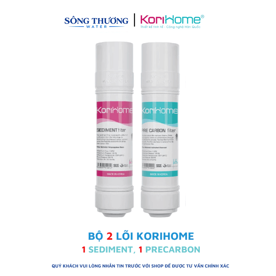 Combo 1 sediment 1 Pre carbon máy lọc nước Korihome - ảnh 1