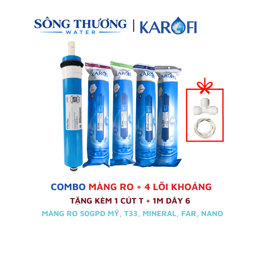 Trọn bộ Combo 8 lõi lọc nước Karofi chính hãng 12345678 - T33, Mineral, FarinFrared, Na - ảnh 7
