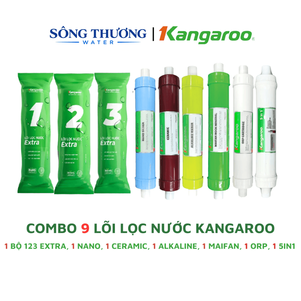 Combo lõi lọc nước Kangaroo cho máy KG10A3