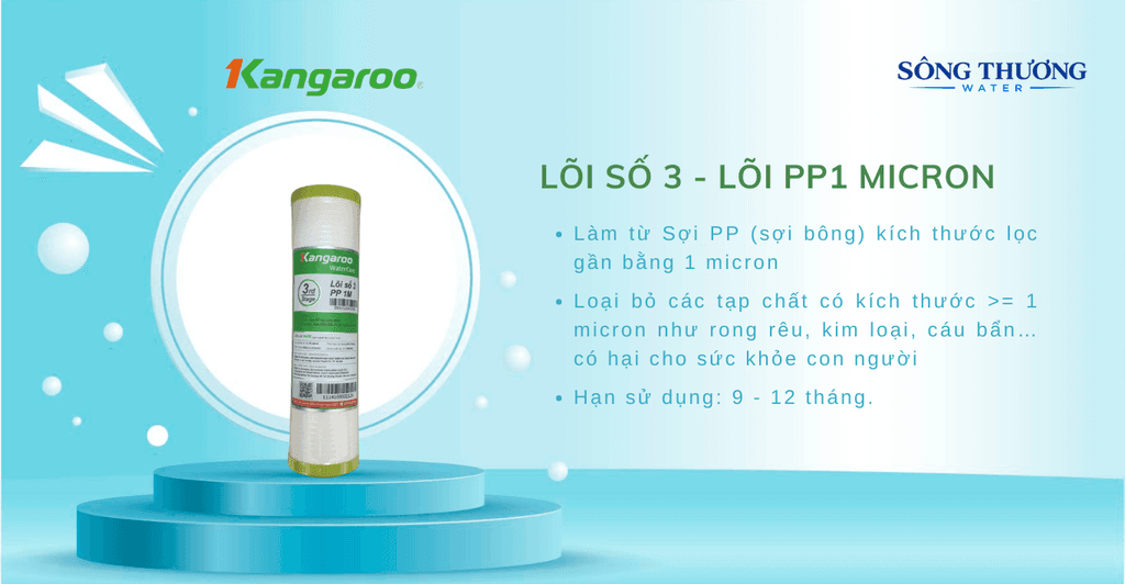 Thông tin lõi lọc số 3 Kangaroo