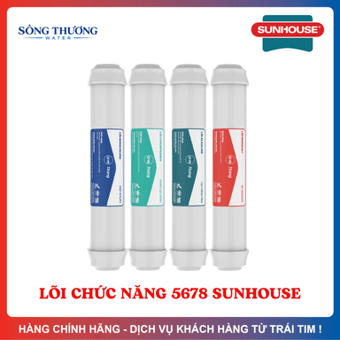 Combo 4 lõi lọc khoáng Sunhouse (Nano, Far, Alkaline, Mineral) lắp được cho máy lọc RO - ảnh 1